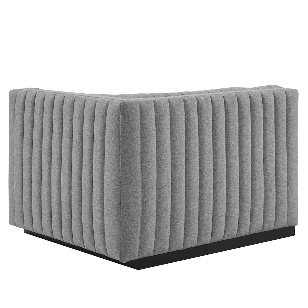 Conjure Channel Tufted Upholstered Fabric Sofa. Picture 11