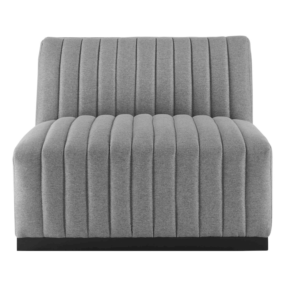 Conjure Channel Tufted Upholstered Fabric Sofa. Picture 9