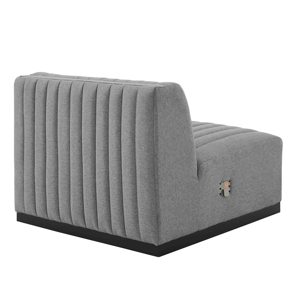 Conjure 4-Piece Channel Tufted Upholstered Fabric Sofa. Picture 9