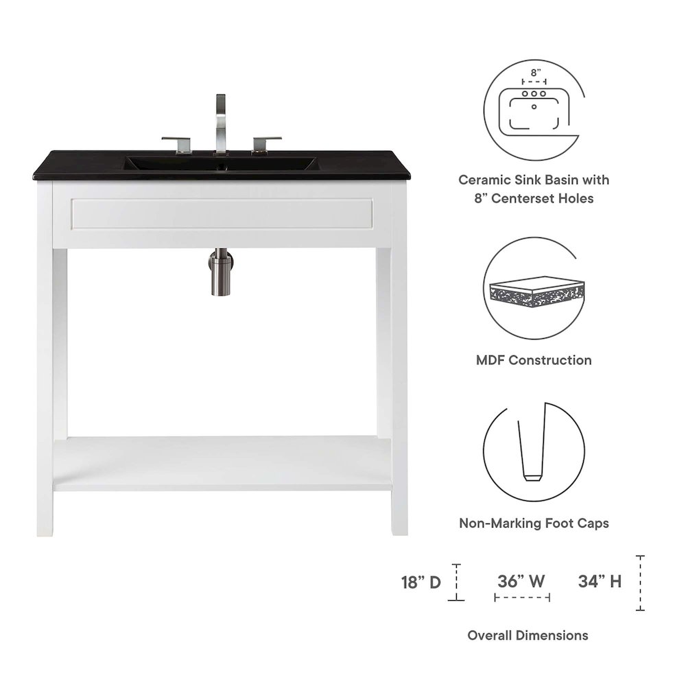 Altura 36" Bathroom Vanity. Picture 2