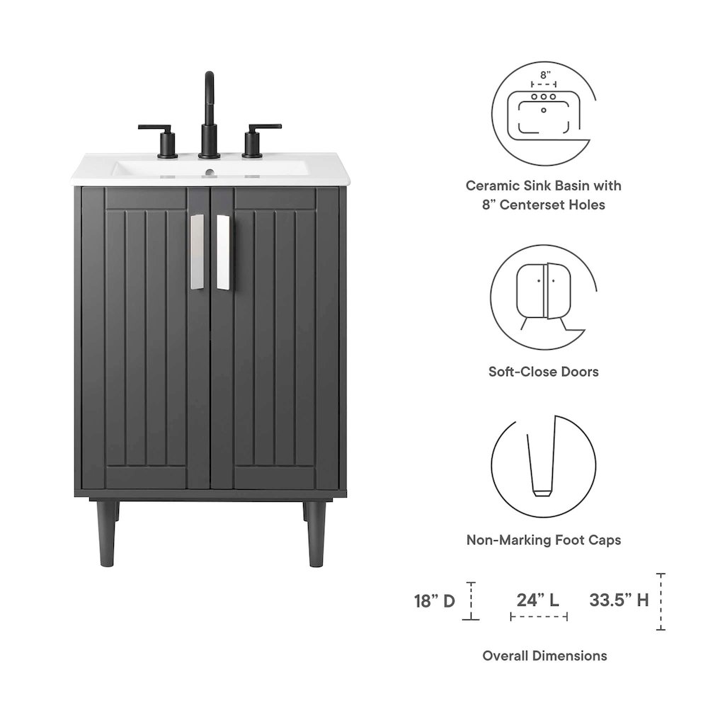 Augusta 24" Bathroom Vanity. Picture 2