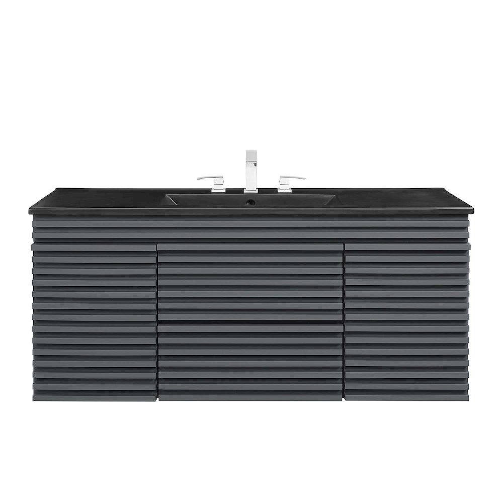 Render 48" Wall-Mount Bathroom Vanity. Picture 5
