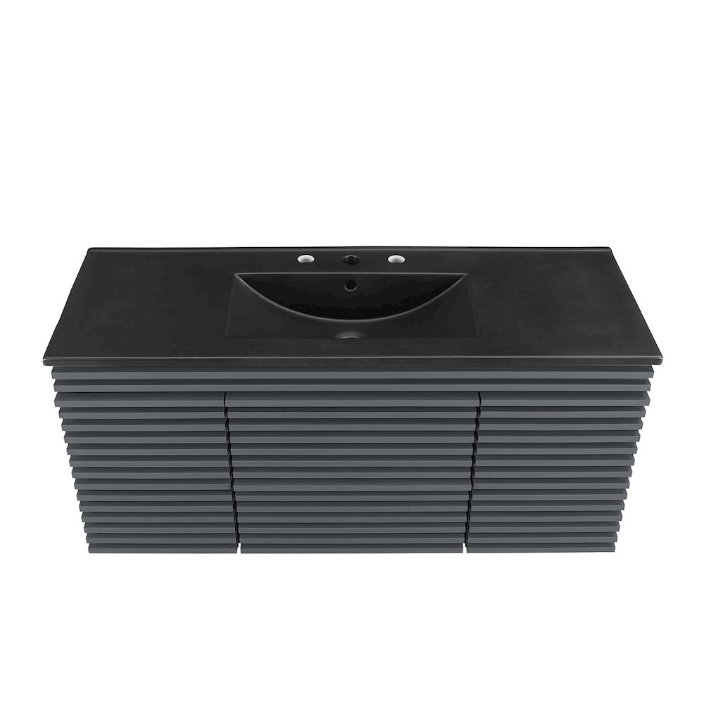 Render 48" Wall-Mount Bathroom Vanity. Picture 7