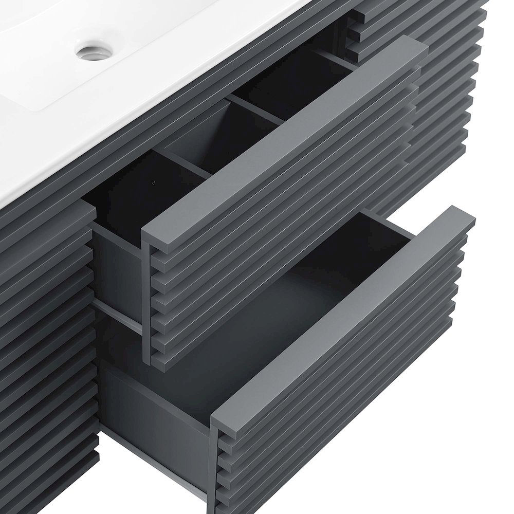 Render 48" Wall-Mount Bathroom Vanity. Picture 8