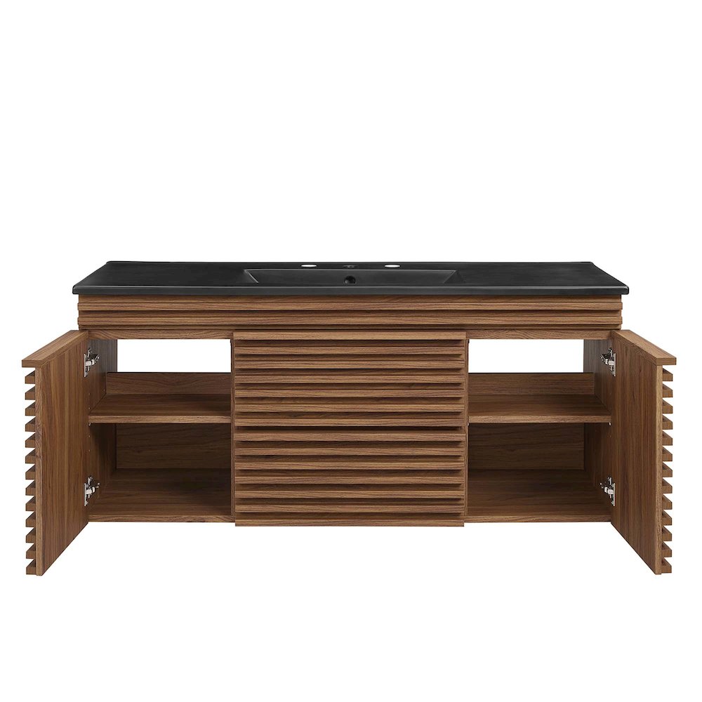 Render 48" Wall-Mount Bathroom Vanity. Picture 6