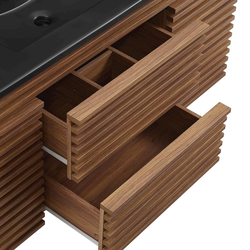 Render 48" Wall-Mount Bathroom Vanity. Picture 8