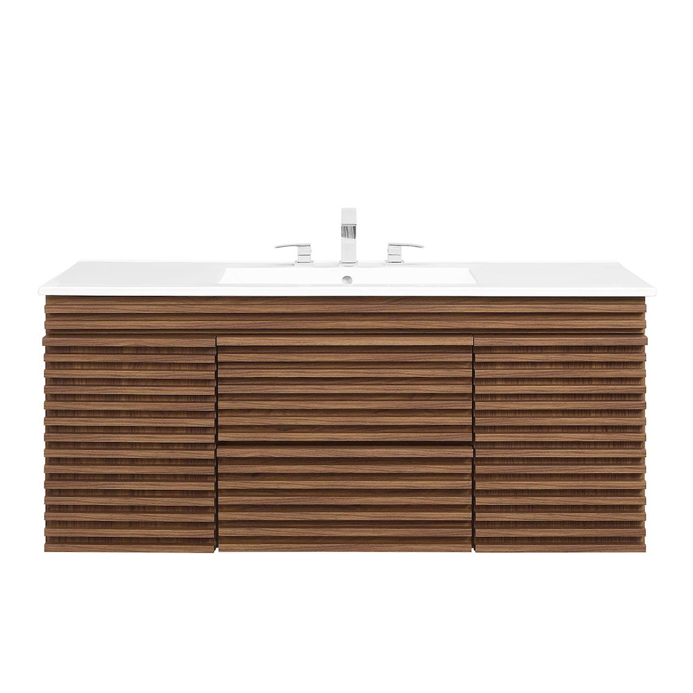 Render 48" Wall-Mount Bathroom Vanity. Picture 5