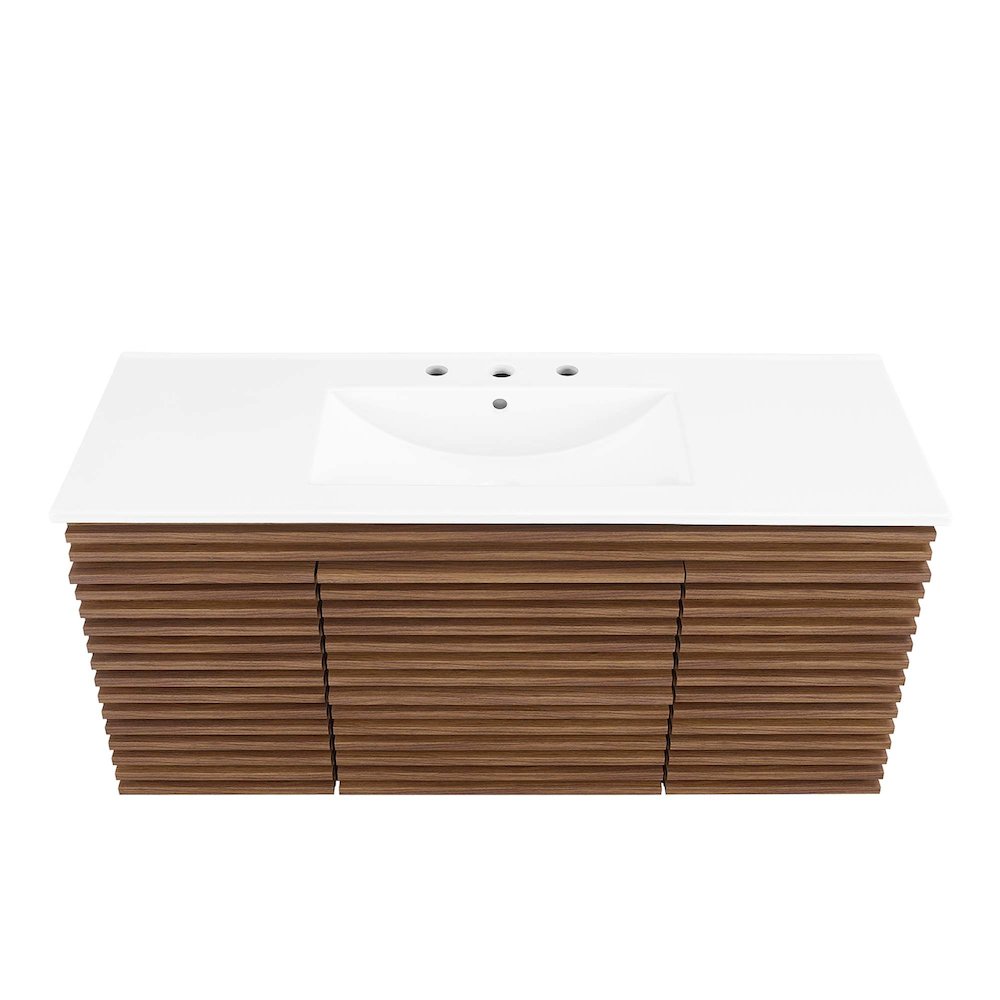 Render 48" Wall-Mount Bathroom Vanity. Picture 7