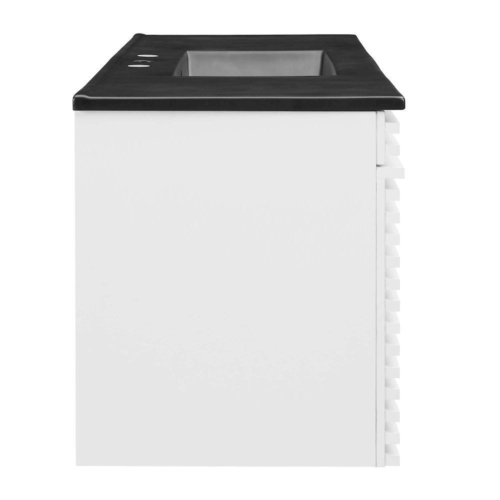 Render 48" Wall-Mount Bathroom Vanity. Picture 3