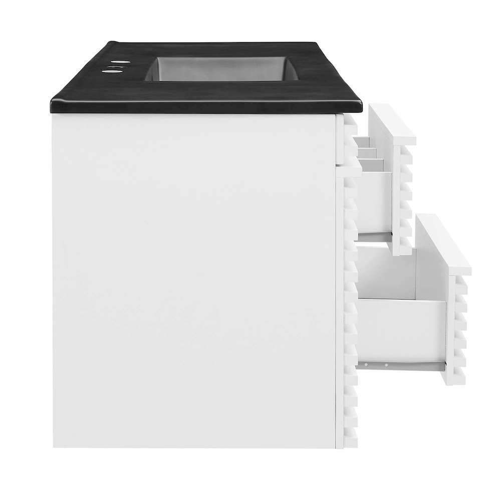 Render 48" Wall-Mount Bathroom Vanity. Picture 4