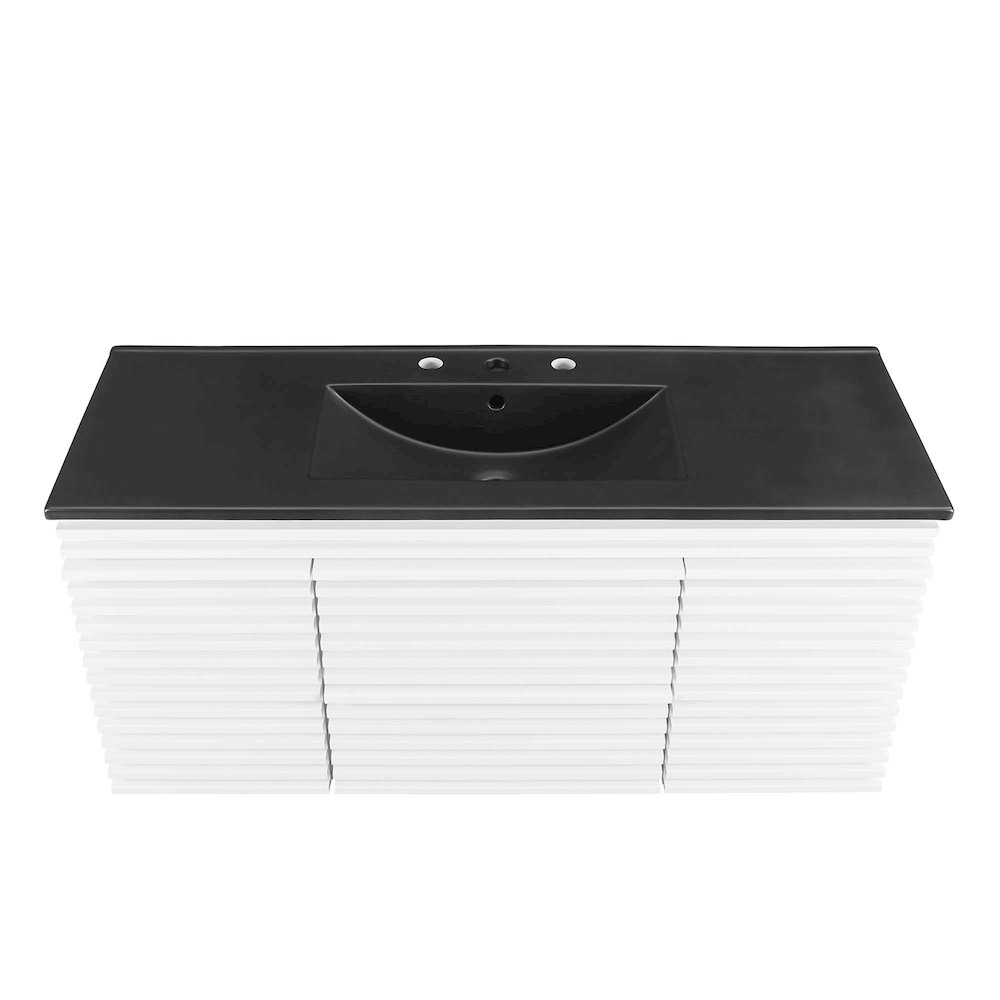Render 48" Wall-Mount Bathroom Vanity. Picture 7