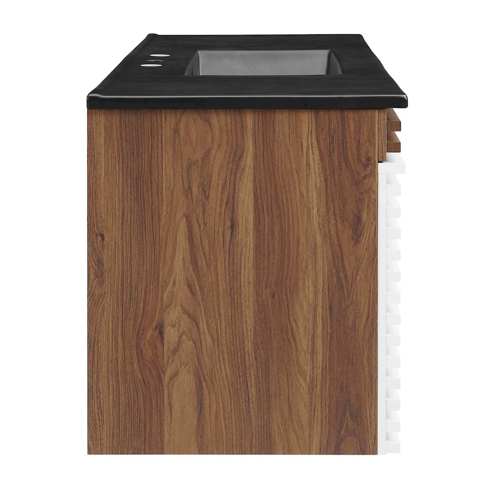 Render 48" Wall-Mount Bathroom Vanity. Picture 3