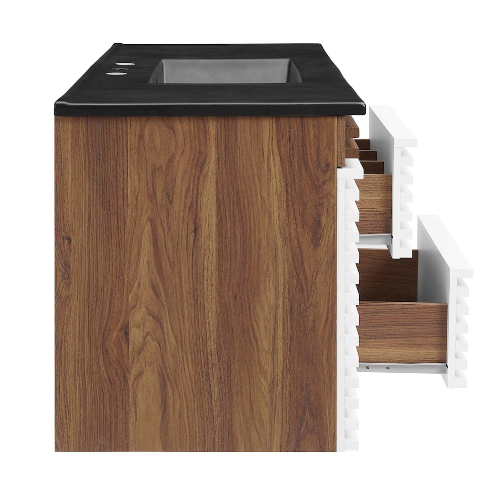 Render 48" Wall-Mount Bathroom Vanity. Picture 4