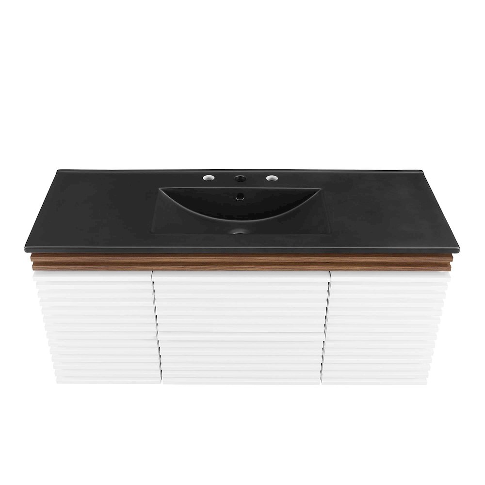 Render 48" Wall-Mount Bathroom Vanity. Picture 7