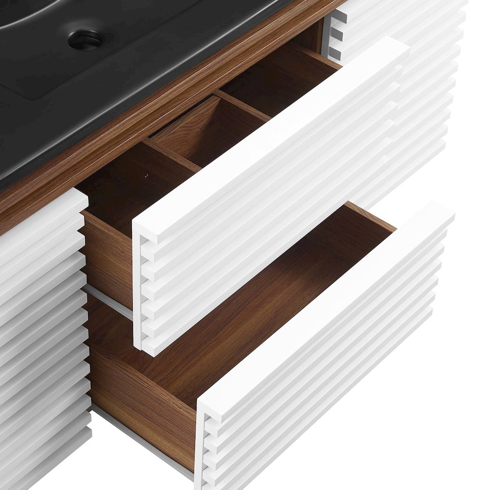 Render 48" Wall-Mount Bathroom Vanity. Picture 8