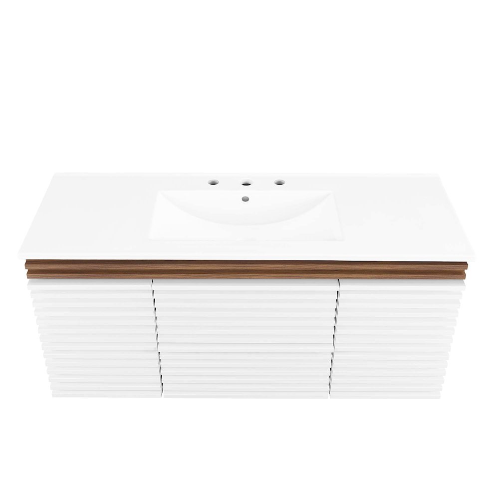 Render 48" Wall-Mount Bathroom Vanity. Picture 7