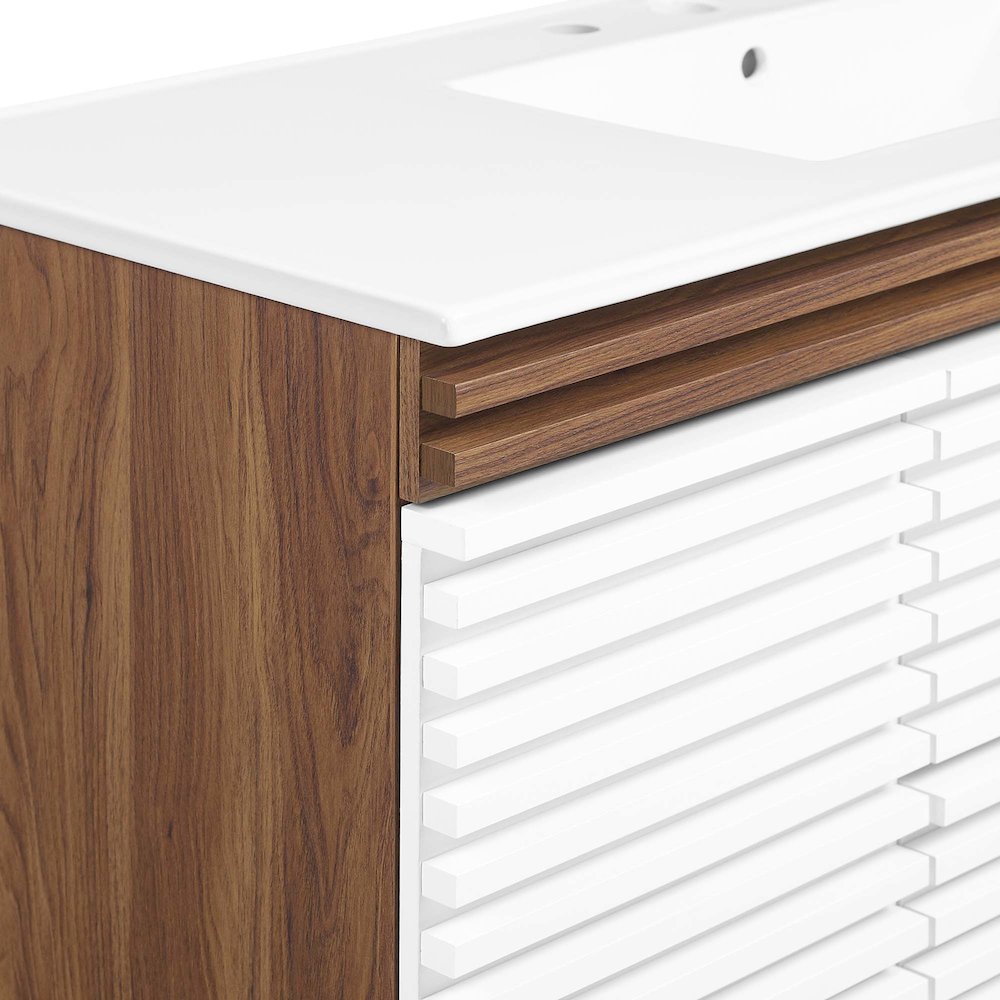 Render 48" Wall-Mount Bathroom Vanity. Picture 9