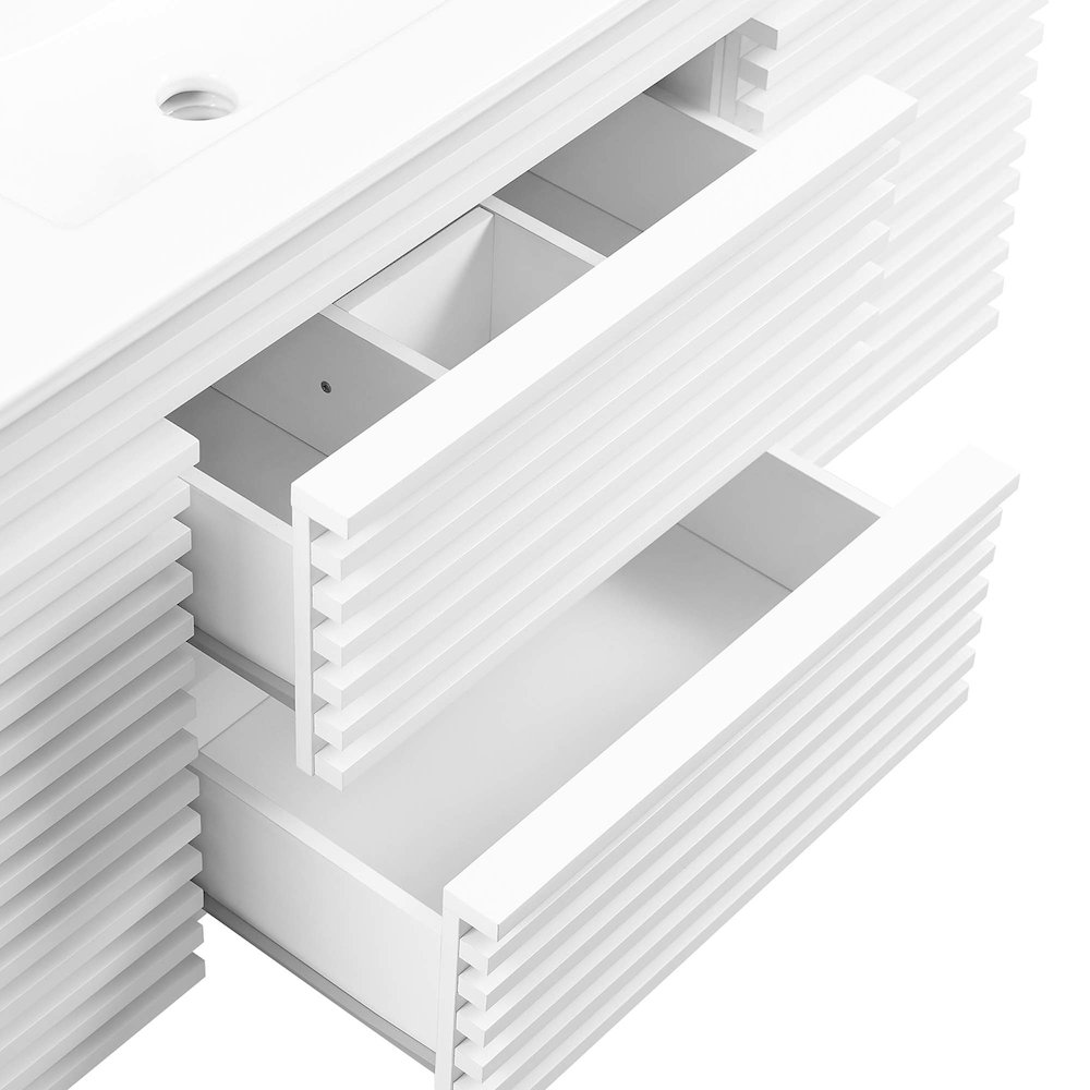 Render 48" Wall-Mount Bathroom Vanity. Picture 8