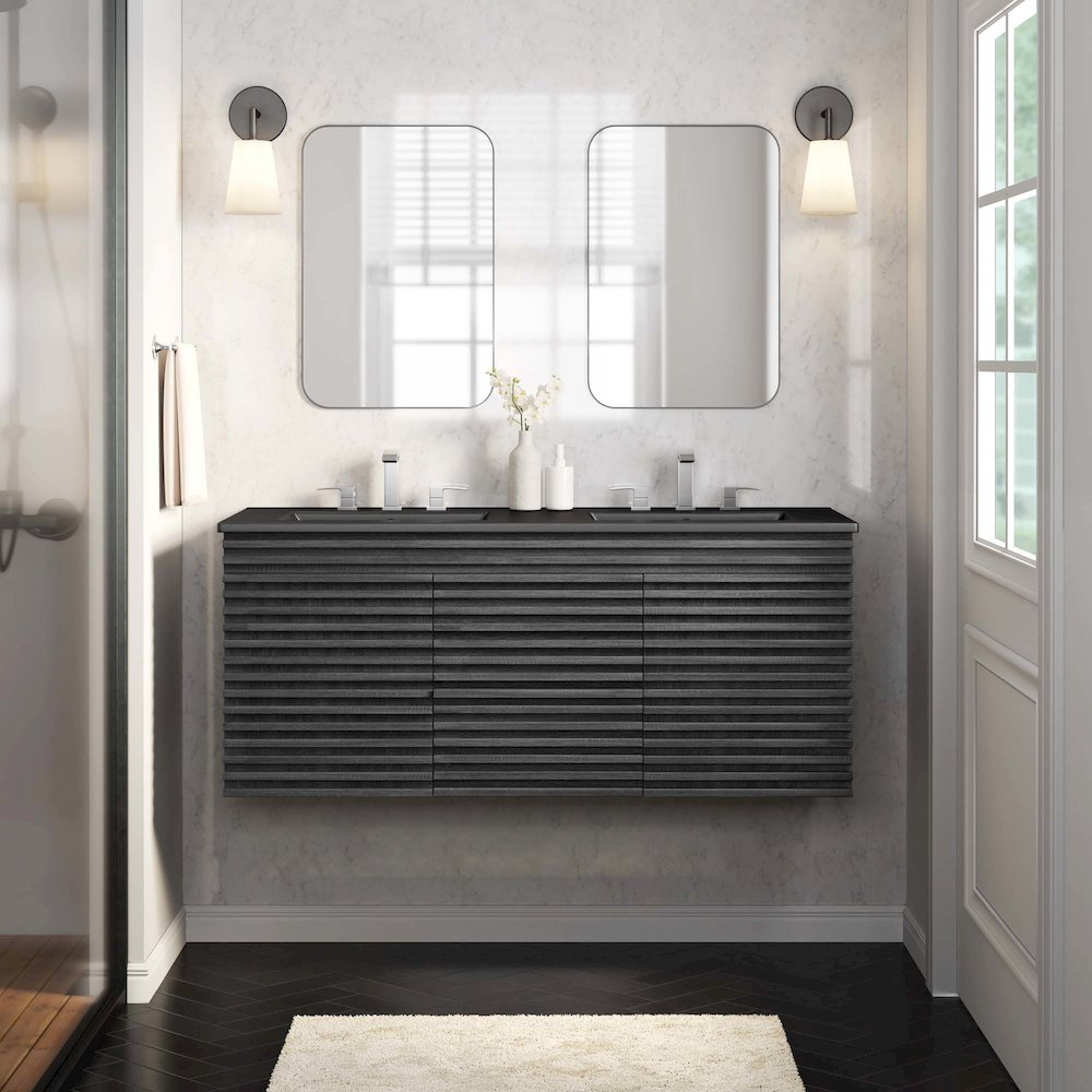 Render 48" Wall-Mount Bathroom Vanity. Picture 10