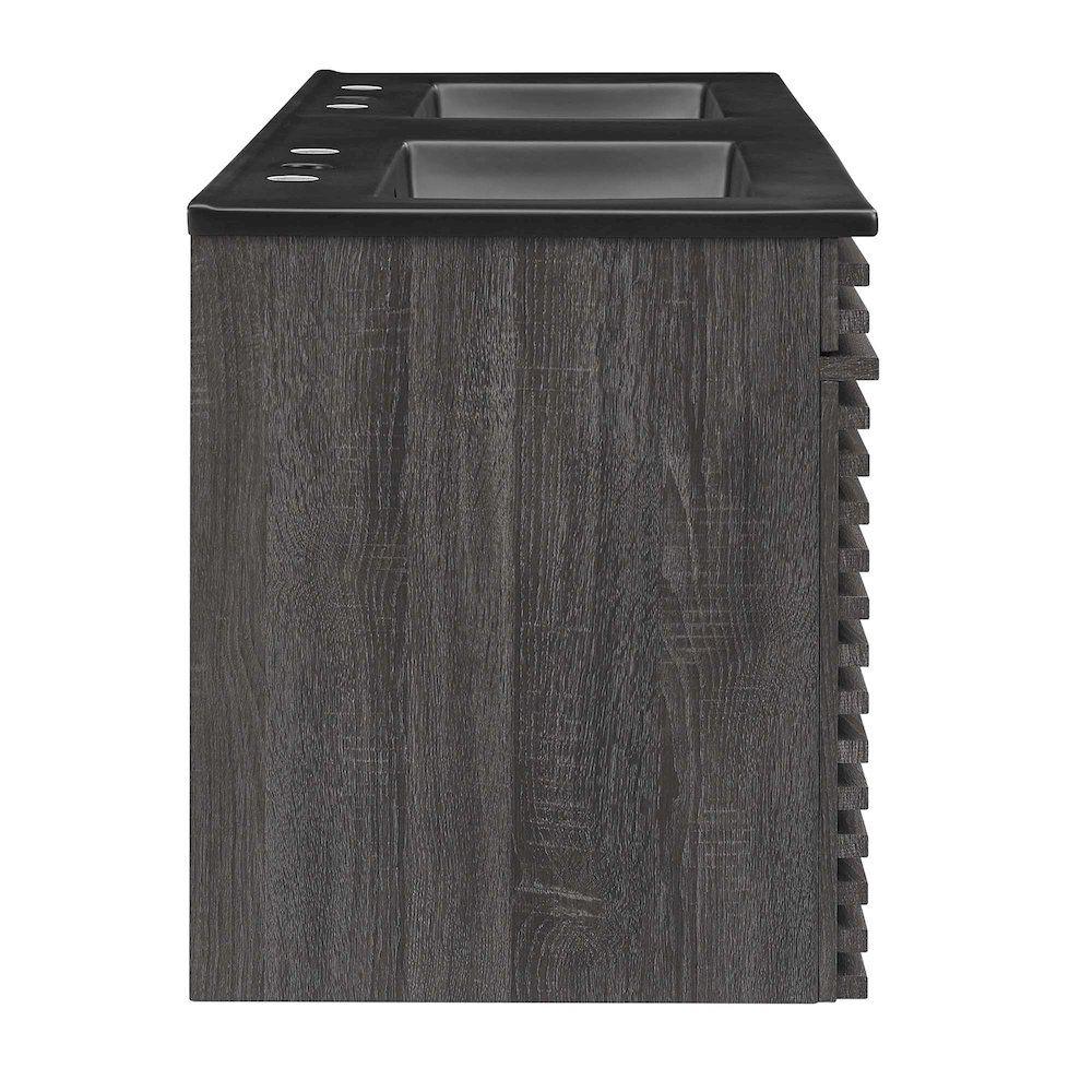 Render 48" Wall-Mount Bathroom Vanity. Picture 3