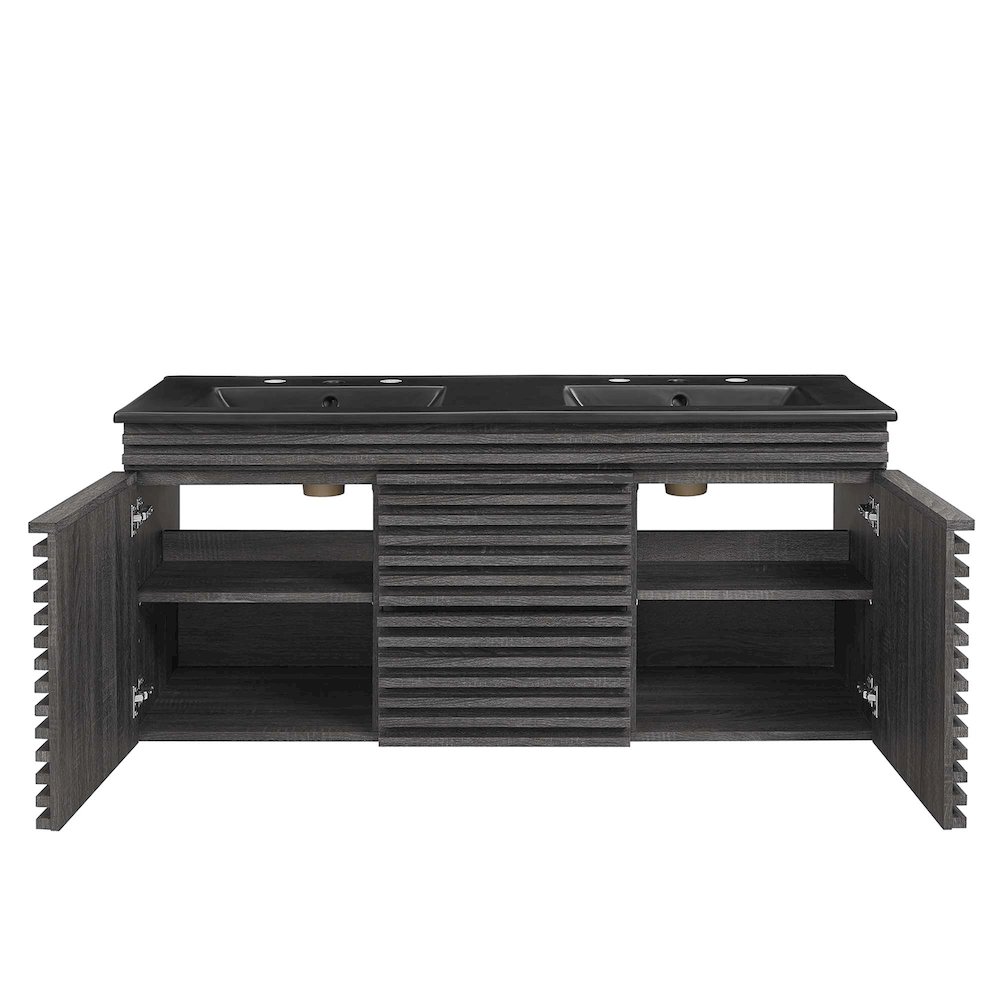 Render 48" Wall-Mount Bathroom Vanity. Picture 6