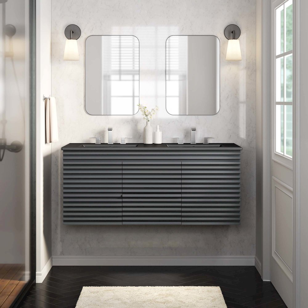Render 48" Wall-Mount Bathroom Vanity. Picture 10