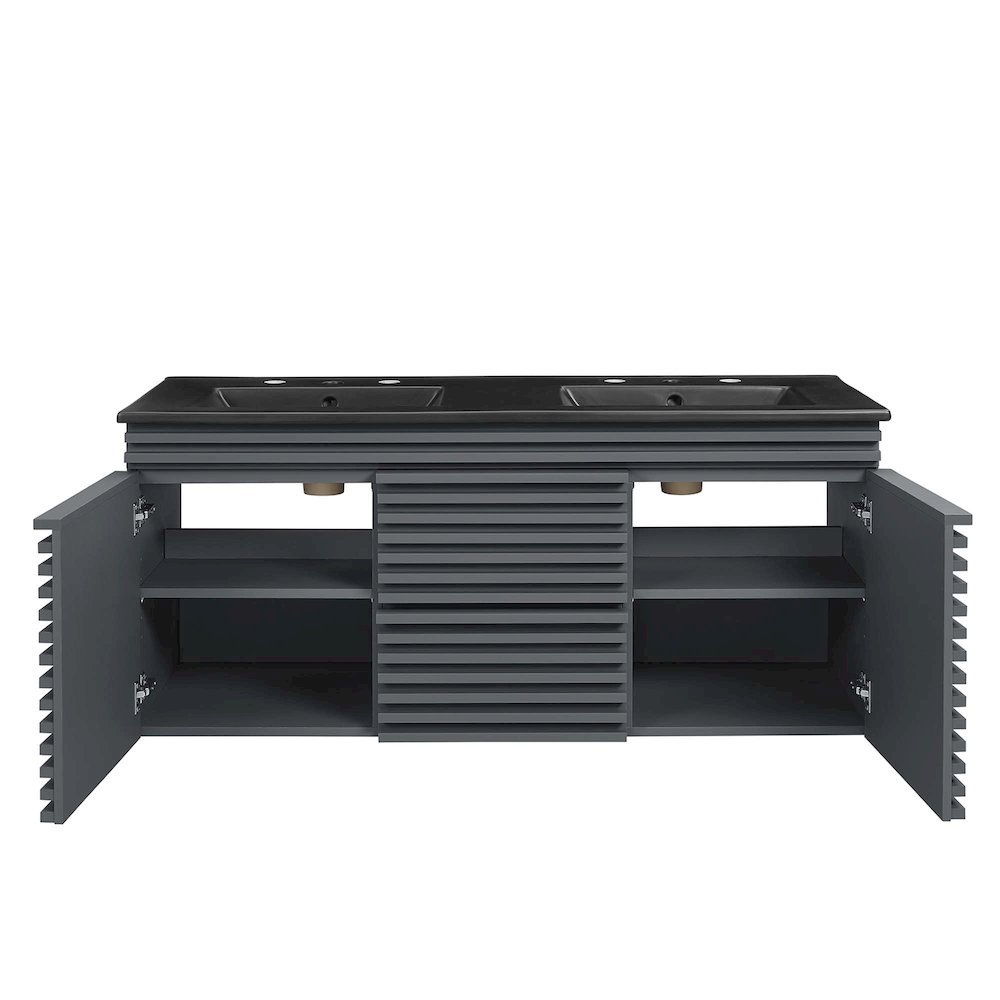 Render 48" Wall-Mount Bathroom Vanity. Picture 6