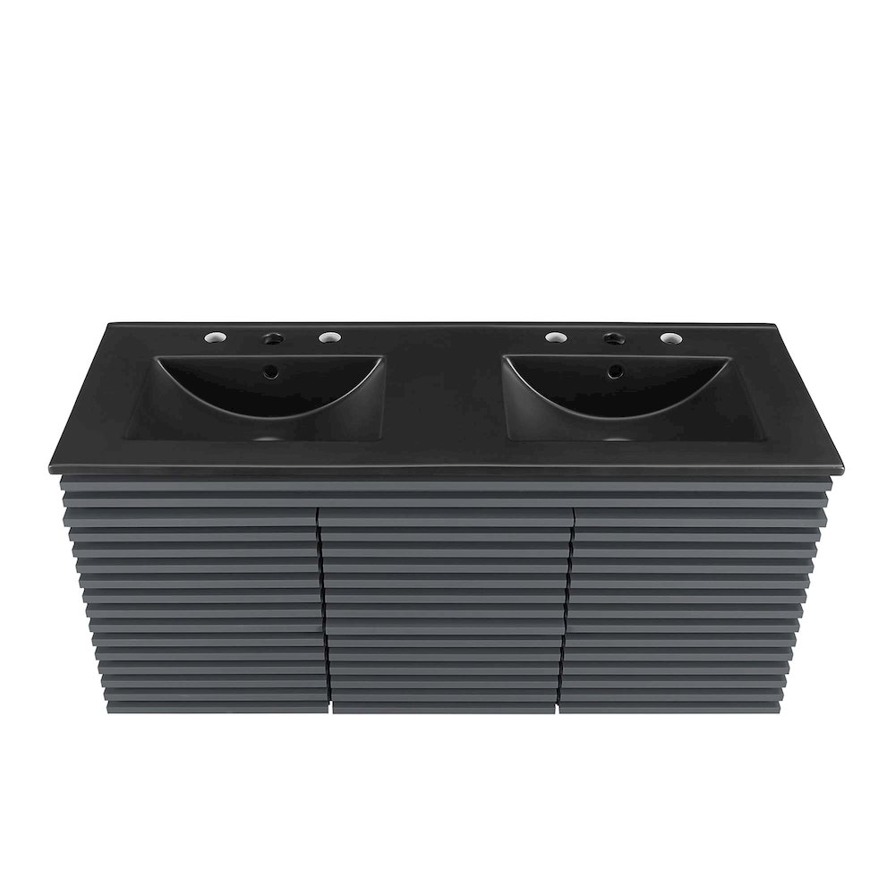 Render 48" Wall-Mount Bathroom Vanity. Picture 7