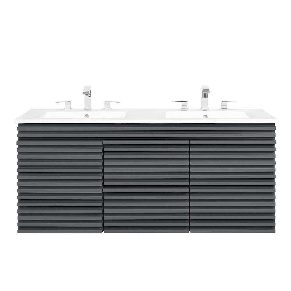 Render 48" Wall-Mount Bathroom Vanity. Picture 5