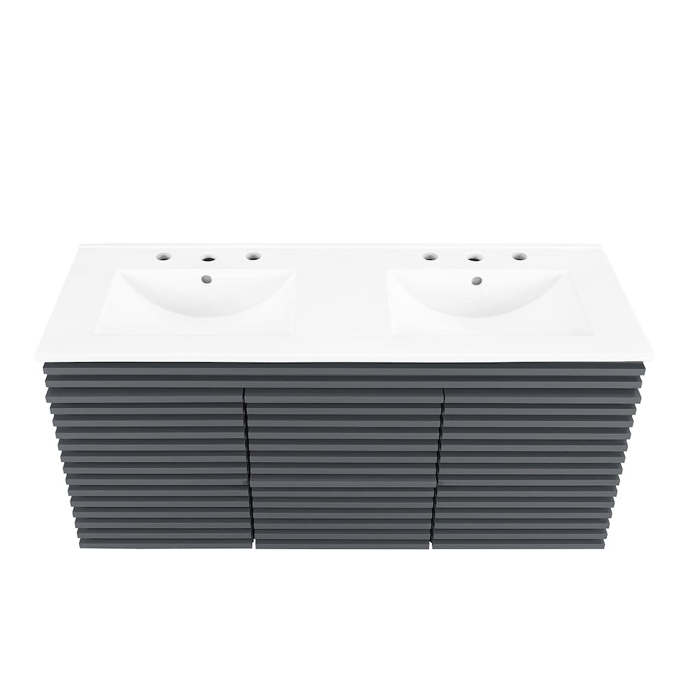 Render 48" Wall-Mount Bathroom Vanity. Picture 7