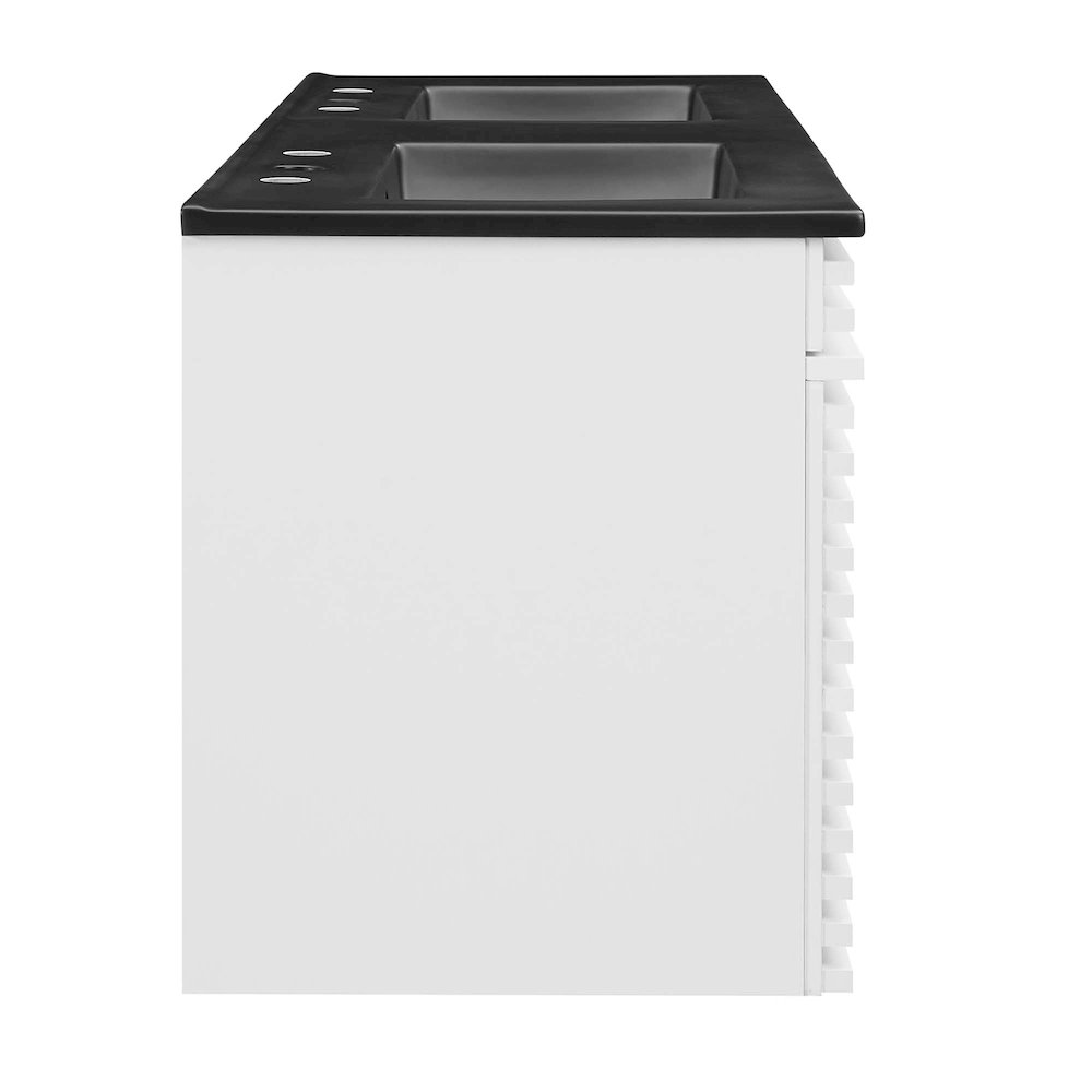Render 48" Wall-Mount Bathroom Vanity. Picture 3