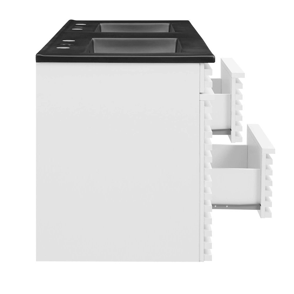 Render 48" Wall-Mount Bathroom Vanity. Picture 4