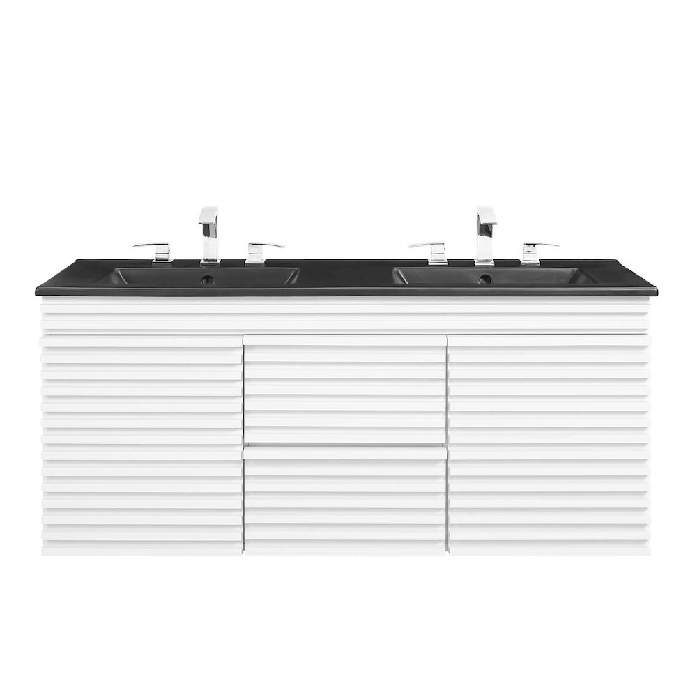 Render 48" Wall-Mount Bathroom Vanity. Picture 5