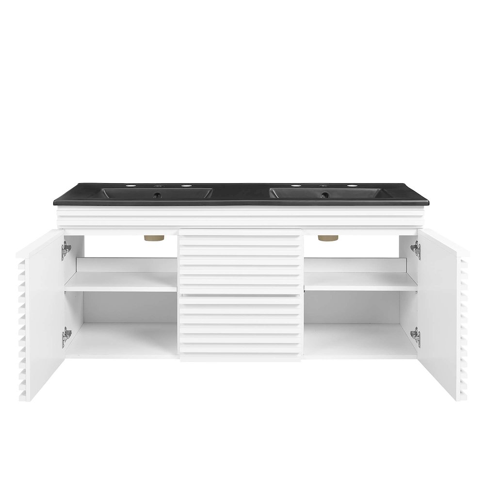 Render 48" Wall-Mount Bathroom Vanity. Picture 6