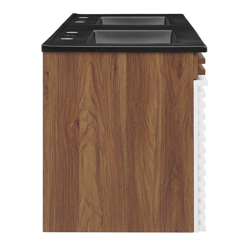Render 48" Wall-Mount Bathroom Vanity. Picture 3