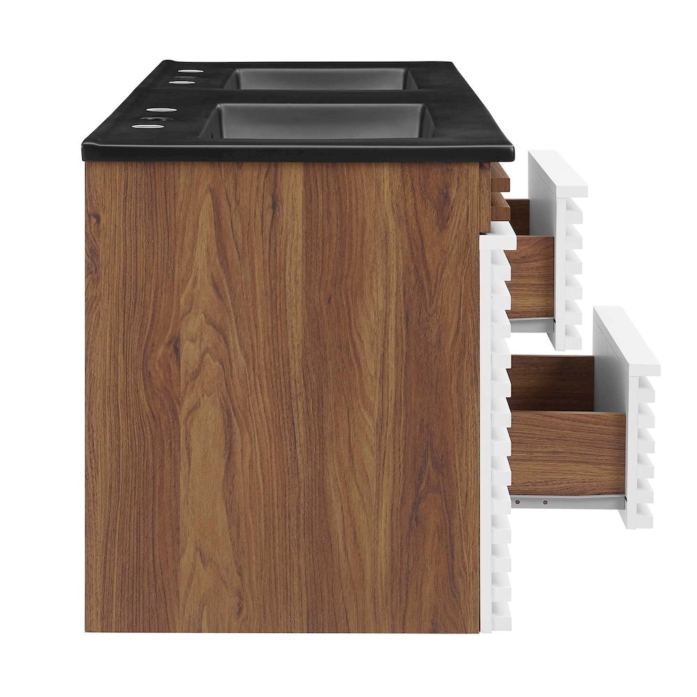 Render 48" Wall-Mount Bathroom Vanity. Picture 4