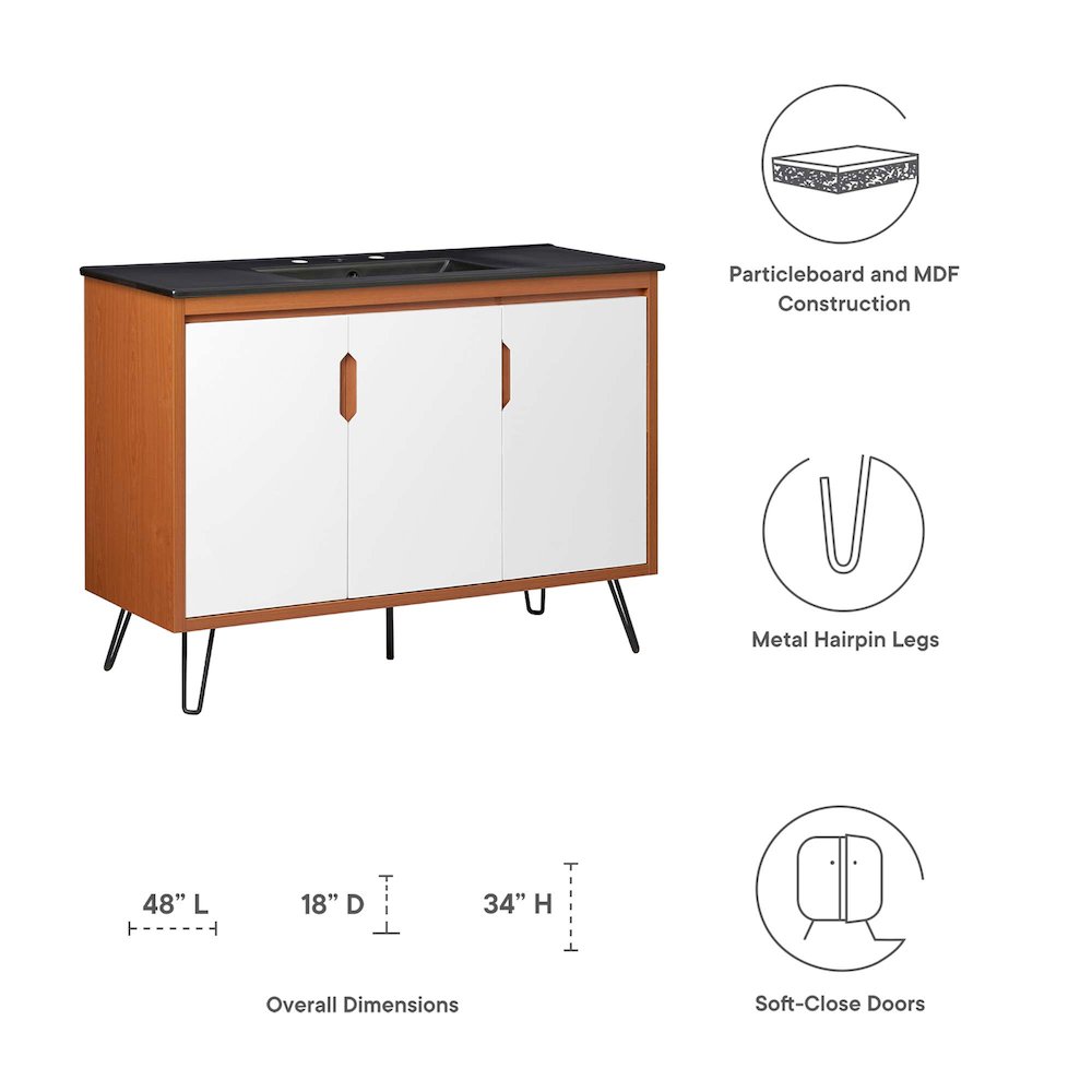 Energize 48" Bathroom Vanity. Picture 2