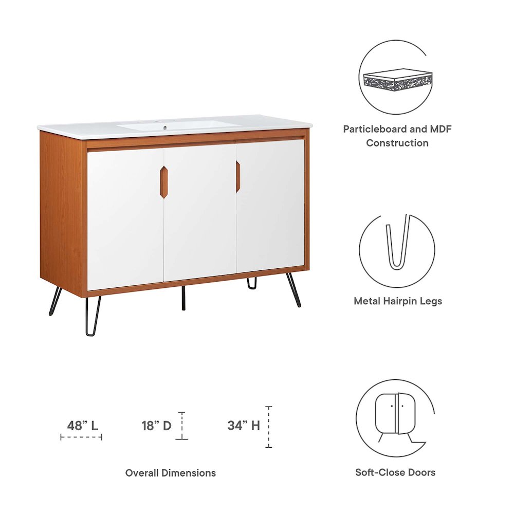 Energize 48" Bathroom Vanity. Picture 2