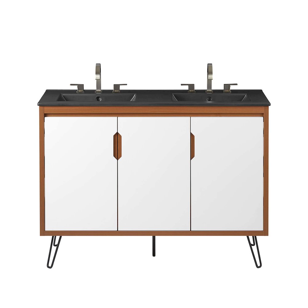 Energize 48" Double Sink Bathroom Vanity. Picture 5