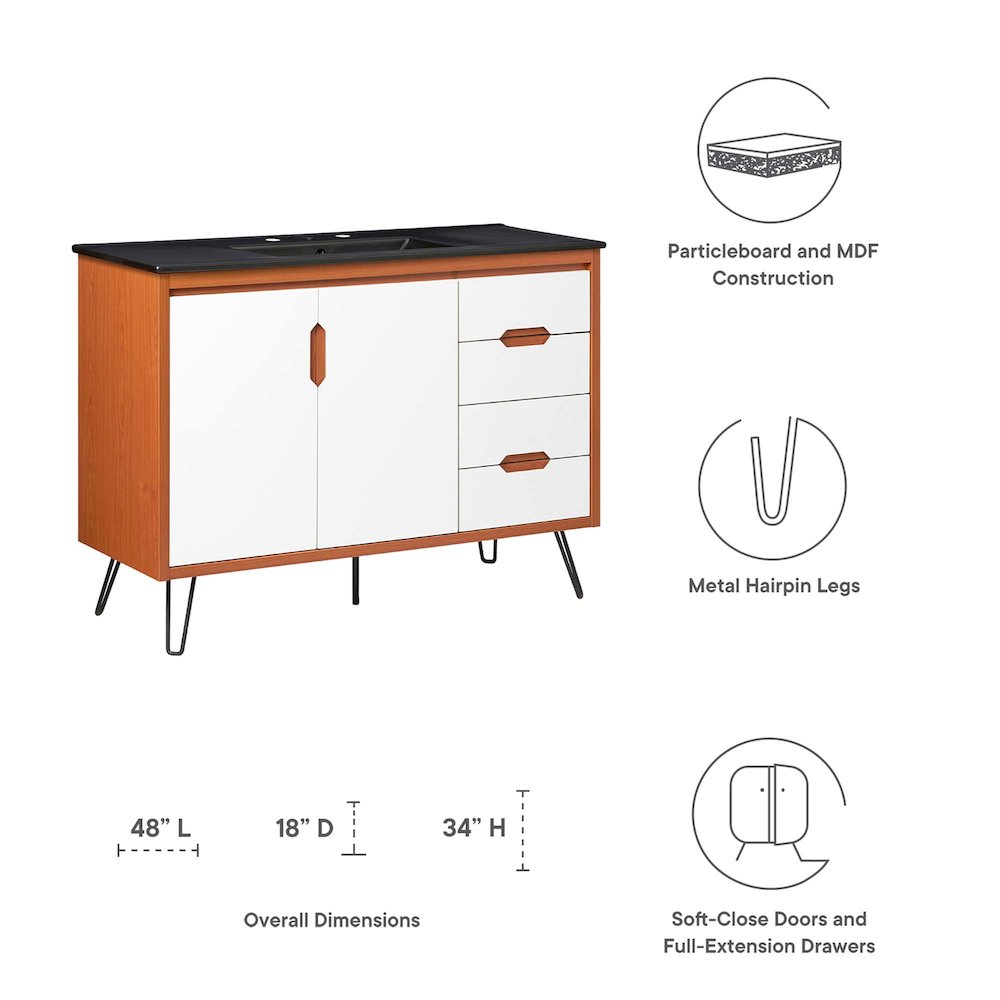 Energize 48" Bathroom Vanity. Picture 2