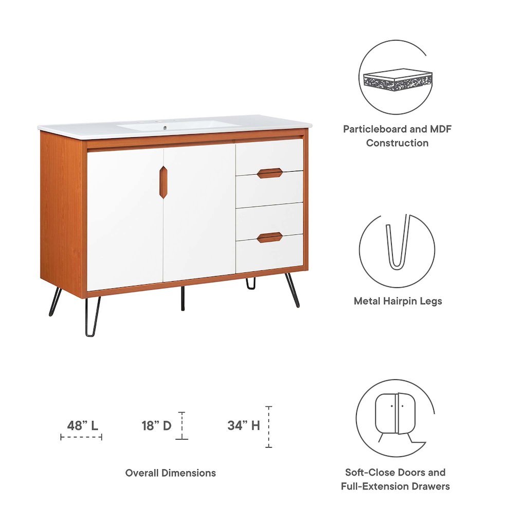 Energize 48" Bathroom Vanity. Picture 2