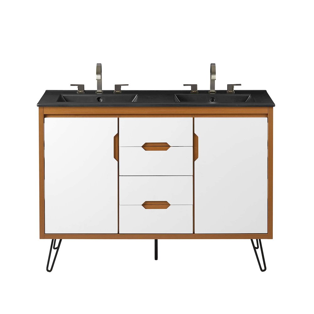 Energize 48" Double Sink Bathroom Vanity. Picture 5