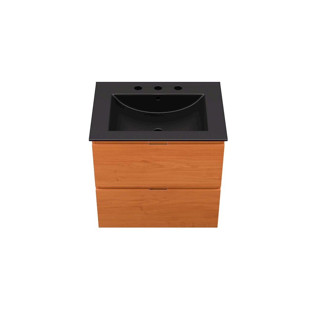 Scenic 24" Wall-Mount Bathroom Vanity. Picture 5