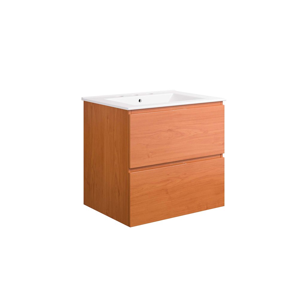 Scenic 24" Wall-Mount Bathroom Vanity. Picture 1