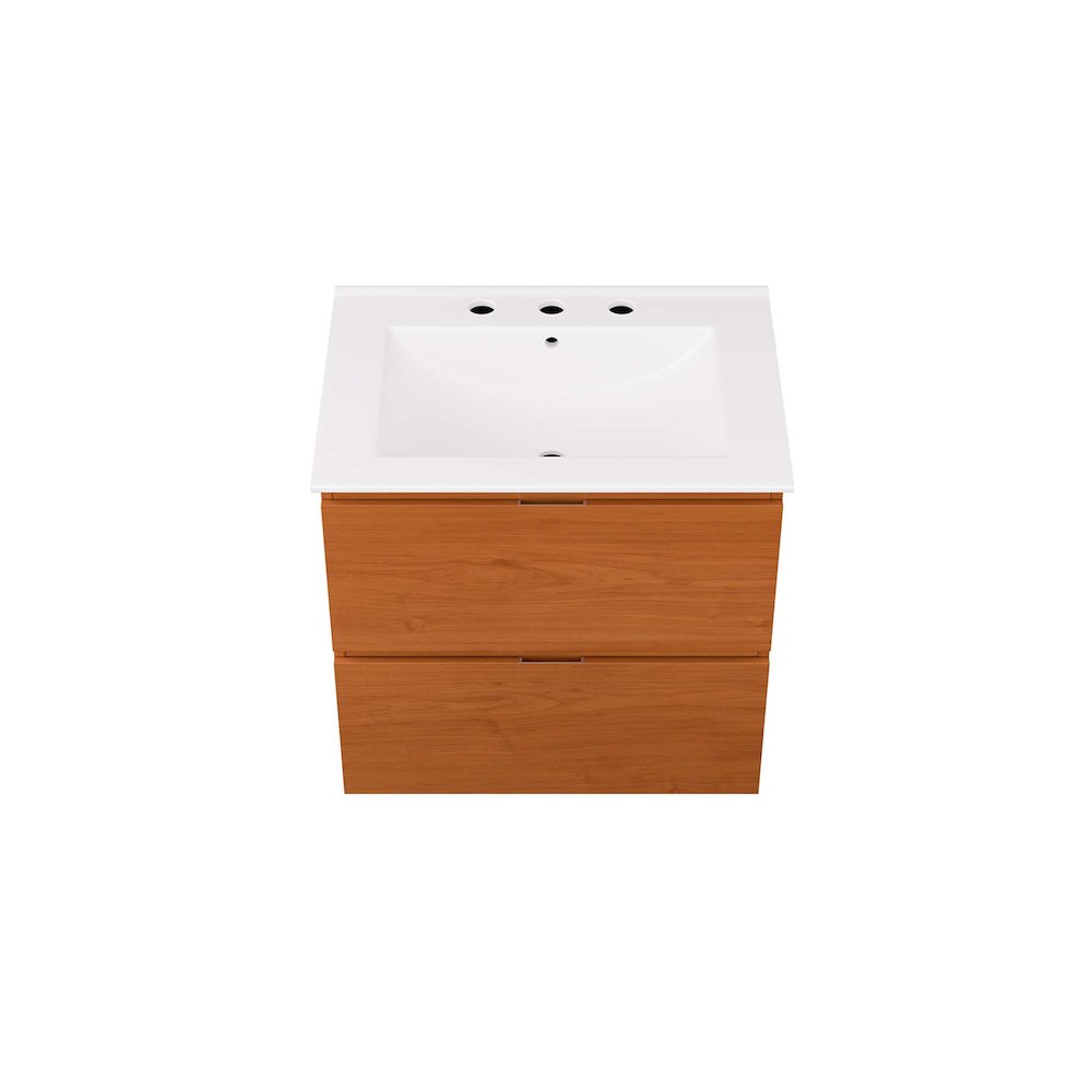 Scenic 24" Wall-Mount Bathroom Vanity. Picture 5