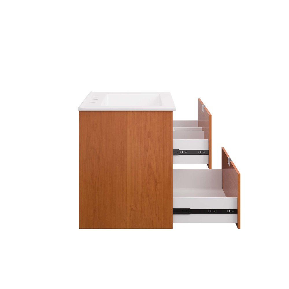 Scenic 24" Wall-Mount Bathroom Vanity. Picture 6