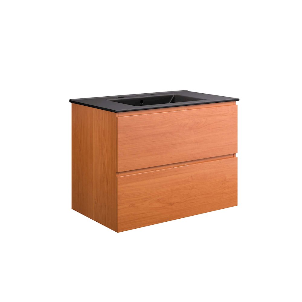 Scenic 30" Wall-Mount Bathroom Vanity. Picture 1