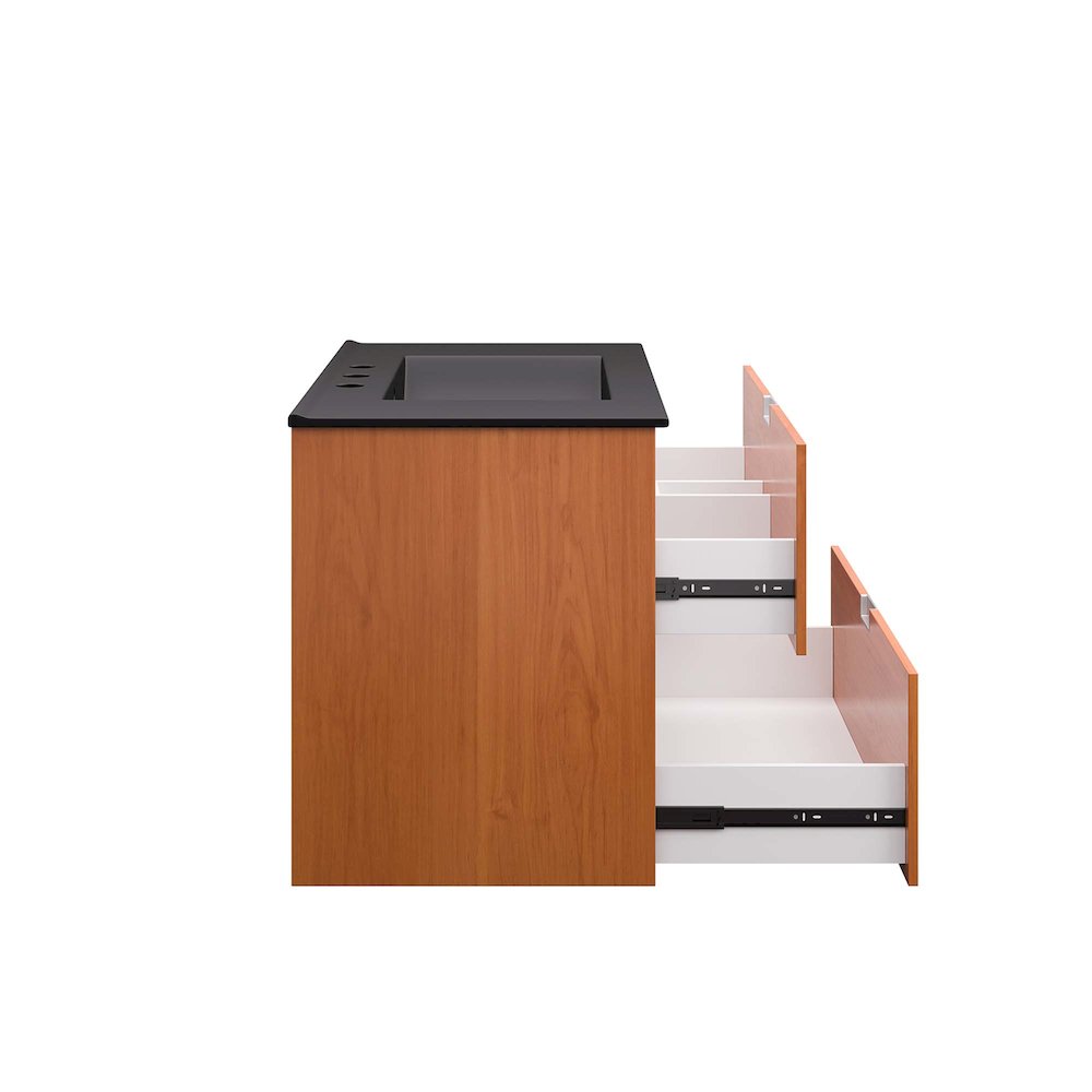 Scenic 30" Wall-Mount Bathroom Vanity. Picture 6