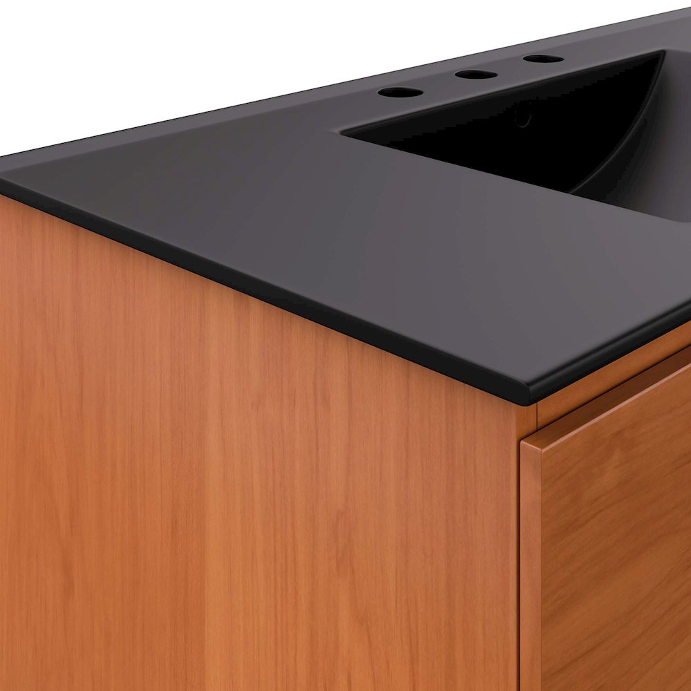Scenic 36" Wall-Mount Bathroom Vanity. Picture 7
