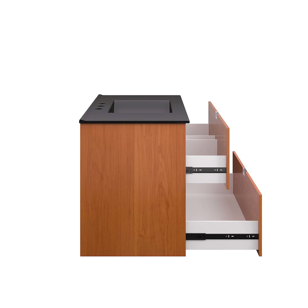 Scenic 36" Wall-Mount Bathroom Vanity. Picture 6